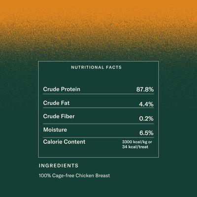 Show full view: Barkful Chicken Tender Human Grade Adult Dehydrated Dog Treats, 4-oz bag slide 7 of 8