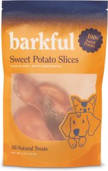 Barkful Sweet Potato Slices Human Grade Adult Dehydrated Dog Treats, 4-oz bag