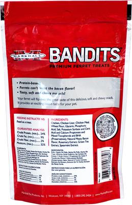 Show full view: Marshall Bandits Premium Meaty Bacon Flavor Ferret Treats, 3-oz bag slide 2 of 8
