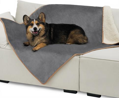 BEDSURE Waterproof Sherpa Fleece Reversible Furniture Protector