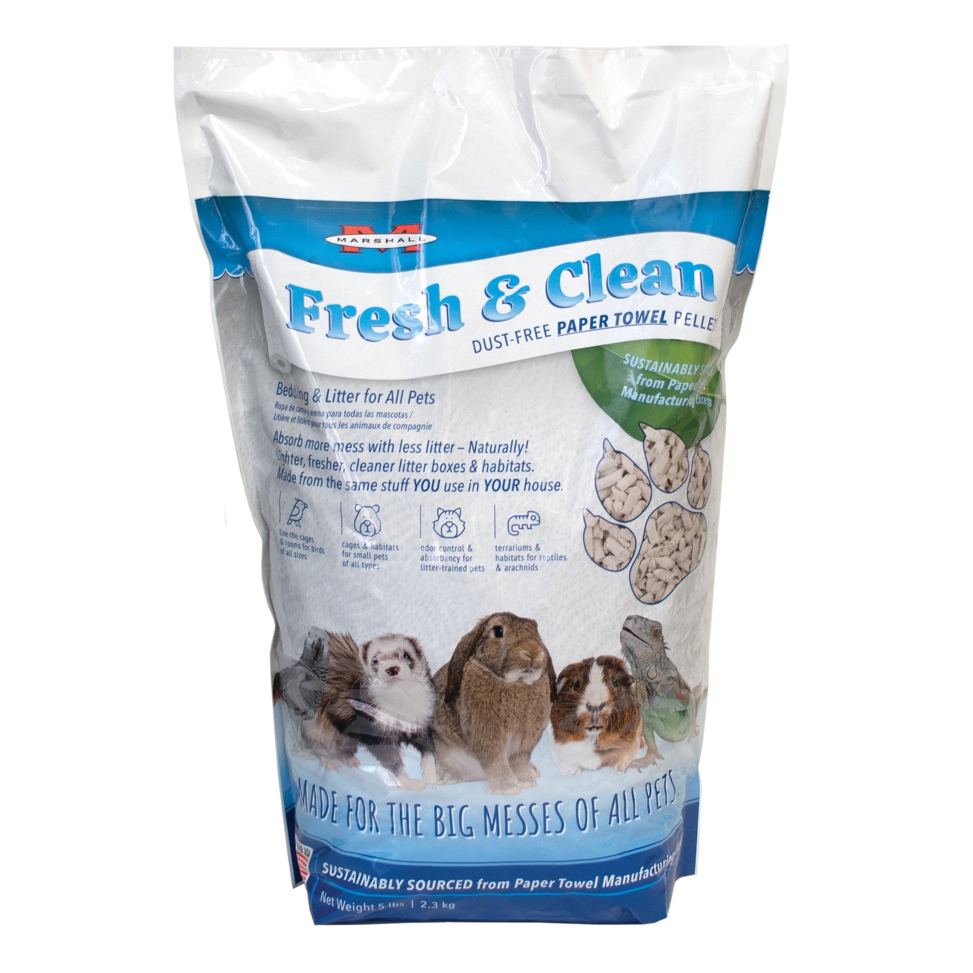 Marshall Fresh N Clean Ferret Litter, 5-lb Bag