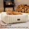 Show in main carousel: Bedsure Orthopedic Bolster Dog Bed with Removable Cover, Cream, Small slide 4 of 8