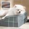 Show in main carousel: Bedsure Orthopedic Bolster Dog Sofa Bed with Removable Cover, Self Warming-Grey, Small slide 3 of 11