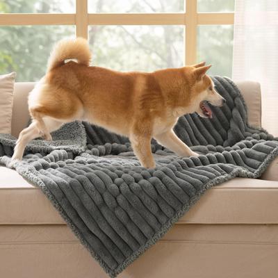 Show full view: Bedsure Waterproof Dog & Cat Blanket, Warm Grey, Large slide 8 of 10