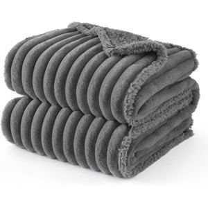 Bedsure Waterproof Dog & Cat Blanket, Warm Grey, Large