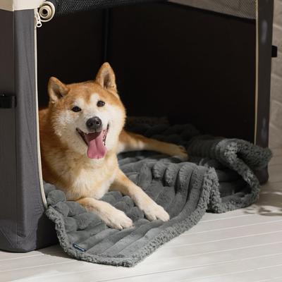 Show full view: Bedsure Waterproof Dog & Cat Blanket, Warm Grey, Large slide 7 of 10