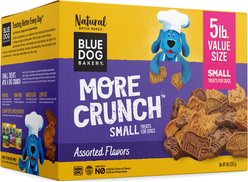 Blue Dog Bakery More Crunch Value Pack Assorted Flavors Small Dog Treats, 5-lb box