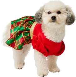 Frisco Red & Green Plaid Dog & Cat Dress, Medium slide 1 of 6
