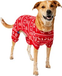 Frisco Holiday Fair Isle Dog & Cat Cozy Polar Fleece PJs, XX-Large