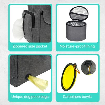 Show full view: Niubya Dog Travel Bag, Grey slide 6 of 10