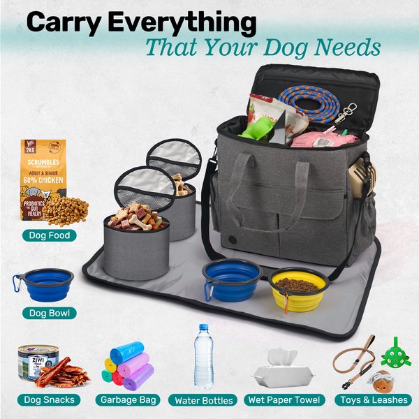 Show full view: Niubya Dog Travel Bag, Grey slide 3 of 9