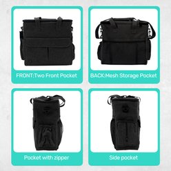 Niubya Dog Travel Bag, Black slide 2 of 9