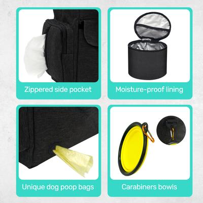 Show full view: Niubya Dog Travel Bag, Black slide 7 of 11