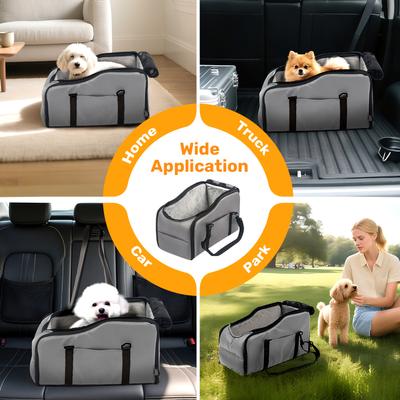Show full view: Niubya Dog Car Booster Seat, Grey slide 9 of 10