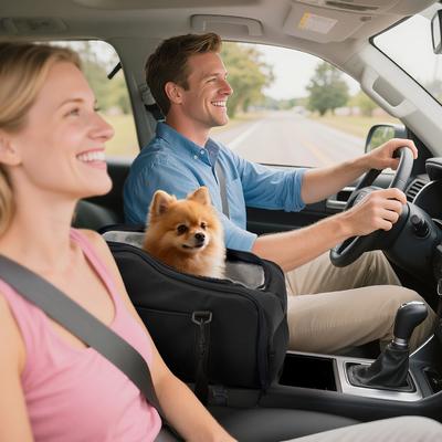 Show full view: Niubya Dog Car Booster Seat, Black slide 6 of 10