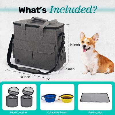 Show full view: Niubya Dog Travel Bag, Grey slide 2 of 10