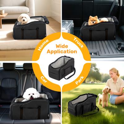 Show full view: Niubya Dog Car Booster Seat, Black slide 9 of 10