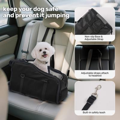 Show full view: Niubya Dog Car Booster Seat, Black slide 3 of 10