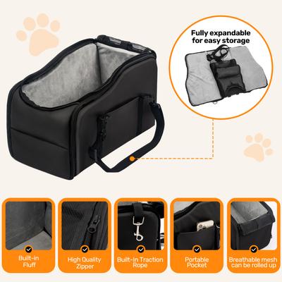 Show full view: Niubya Dog Car Booster Seat, Black slide 5 of 10