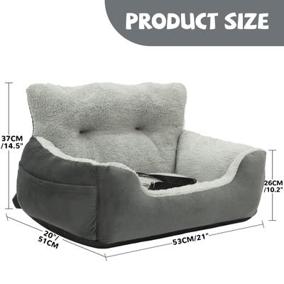 Show full view: Niubya Dog Car Seat, Grey slide 2 of 7