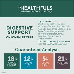 Healthfuls Digestive Support Chicken & Pumpkin Recipe Dog Treats, 12-oz bag, bundle of 2 slide 2 of 8