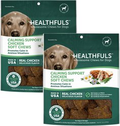 Healthfuls Calming Support Chicken Recipe Dog Treats, 12-oz bag, bundle of 2