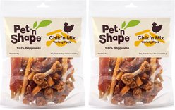 Pet 'n Shape Chik 'n Mix Variety Pack Dog Treats, 16-oz bag, bundle of 2