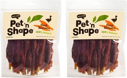 Pet 'n Shape Duck Skewers Dog Treats, 16-oz bag, bundle of 2