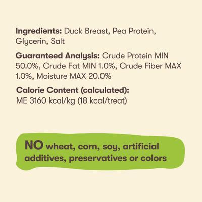 Show full view: Pet 'n Shape Duck Breast Fillets Dog Treats, 16-oz bag, bundle of 2 slide 4 of 6