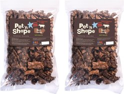Pet 'n Shape USA All-Natural Grain-Free Chewz Beef Lungs Dog Treats, 1-lb bag, bundle of 2