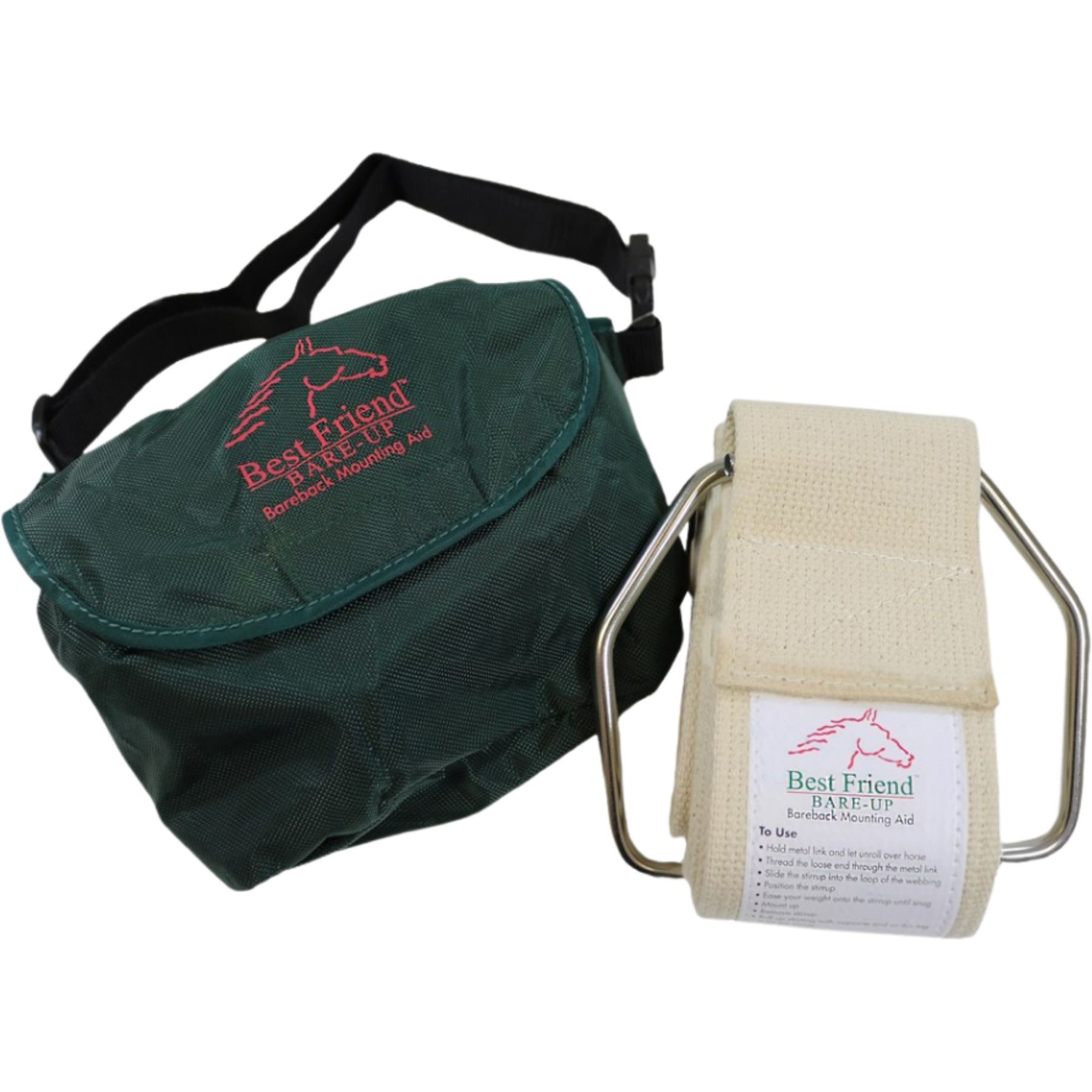 Best Friend Bare-Up Mounting Horse Aid, Green