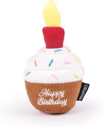 CHEWFFON Cupcake Hide & Seek Squeaky Dog Toy, Brown slide 1 of 7