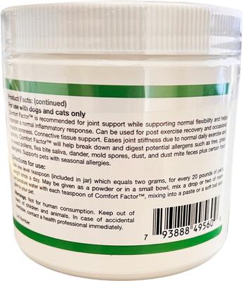 Show full view: NWC Naturals Comfort Factor Dog & Cat Supplement, 7.05-oz bottle, 200-grams slide 4 of 5