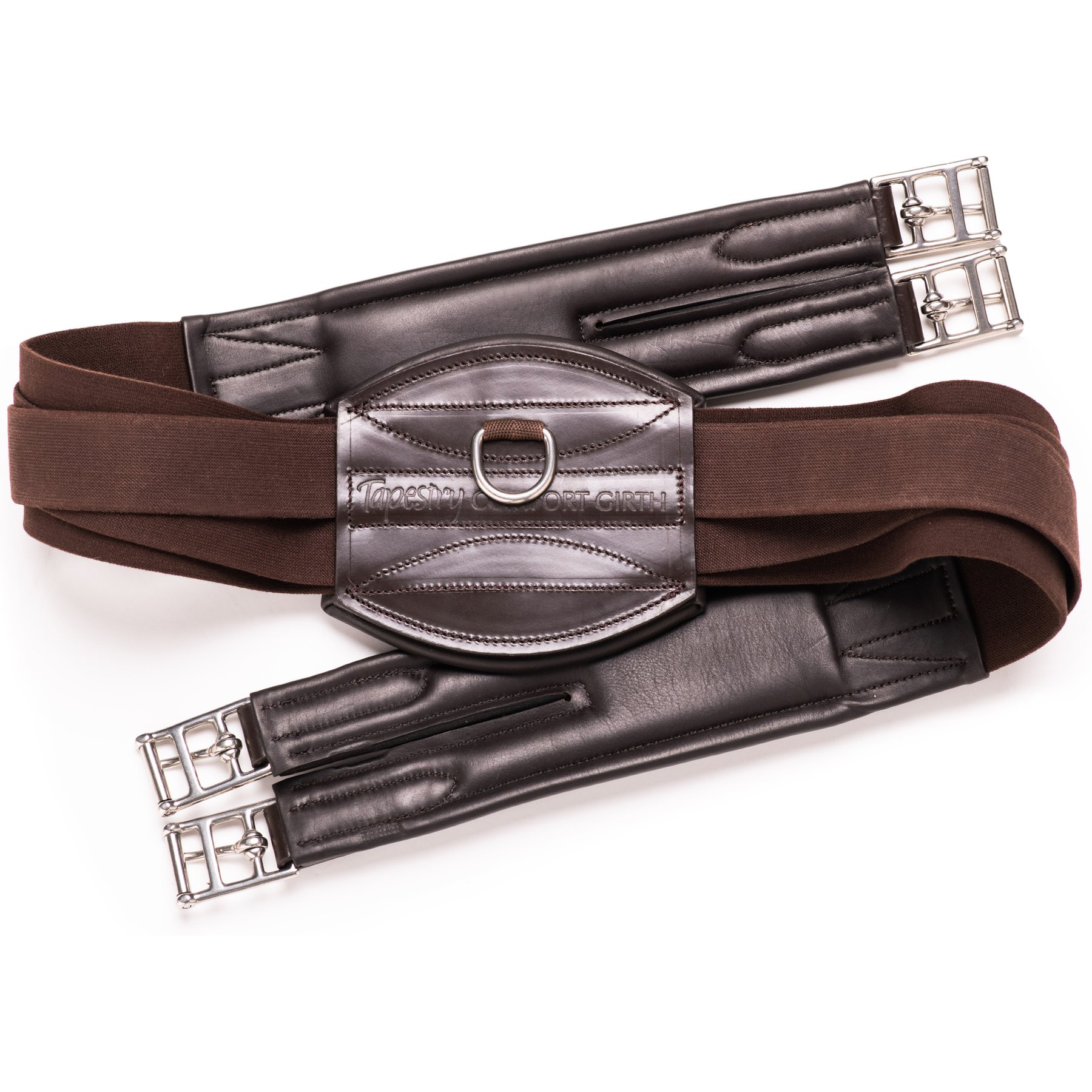 Tapestry Equine Products Comfort Traditional Long Horse Girth, Havana, Size 50