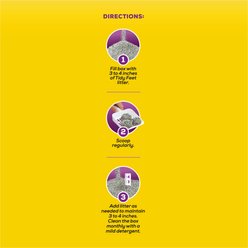 Tidy Cats Tidy Feet Low Tracking Unscented Clumping Clay Cat Litter, 20-lb jug, case of 2 slide 2 of 6
