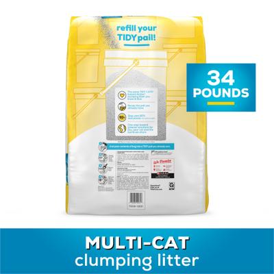 Show full view: Tidy Cats Instant Action Scented Clumping Cat Litter, 34-lb bag pail refill slide 3 of 13