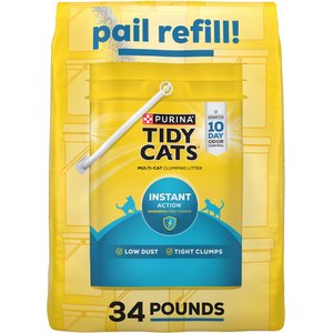 Tidy Cats Instant Action Scented Clumping Cat Litter, 34-lb bag pail refill