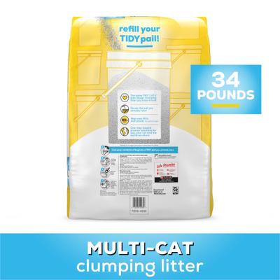 Show full view: Tidy Cats Glade Clear Springs Scented Clumping Cat Litter, 34-lb bag pail refill slide 3 of 13
