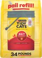 Tidy Cats 24/7 Performance Odor Control Scented Clumping Cat Litter, 34-lb pail refill bag