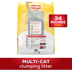Tidy Cats 24/7 Performance Odor Control Scented Clumping Cat Litter, 34-lb pail refill bag