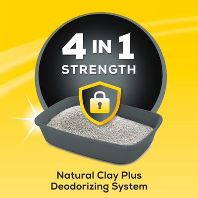Show full view: Tidy Cats 4-in-1 Scented Clumping Clay Cat Litter, 20-lb jug, case of 2 slide 5 of 14