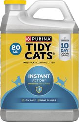 Tidy Cats Instant Action Scented Clumping Cat Litter, 20-lb jug, case of 2