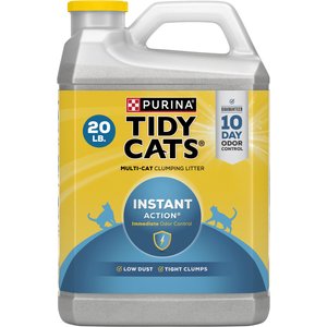 Tidy Cats Instant Action Scented Clumping Cat Litter, 20-lb jug, case of 2