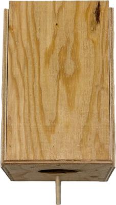 Show full view: YML Wooden Bird Nest Box, Brown, X-Large slide 3 of 5