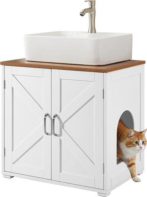 Show full view: Unipaws Under The Sink Cat Litter Box Enclosure slide 2 of 8