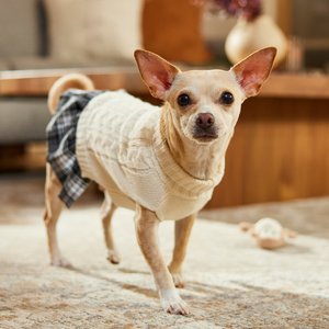 Frisco Plaid Dog & Cat Sweater Dress, Small