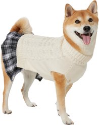 Frisco Plaid Dog & Cat Sweater Dress, Large