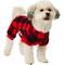 Show in main carousel: Frisco Dog & Cat Cozy Polar Fleece PJs, Red Plaid, Medium slide 3 of 7