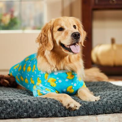 Show full view: Frisco Dog & Cat Cozy Plush Fleece PJs, Blue, XX-Large slide 5 of 8