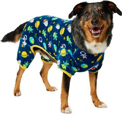 Frisco Dog & Cat Cozy Plush Fleece PJs, Space, X-Large